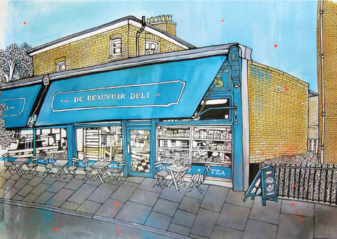 De Beauvoir Deli Postcard