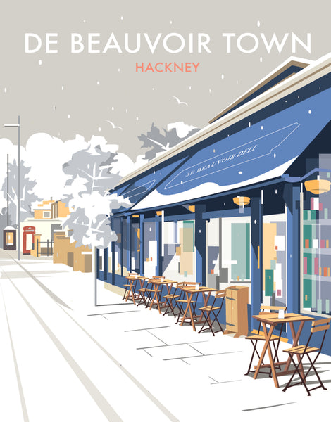 De Beauvoir Deli winter print